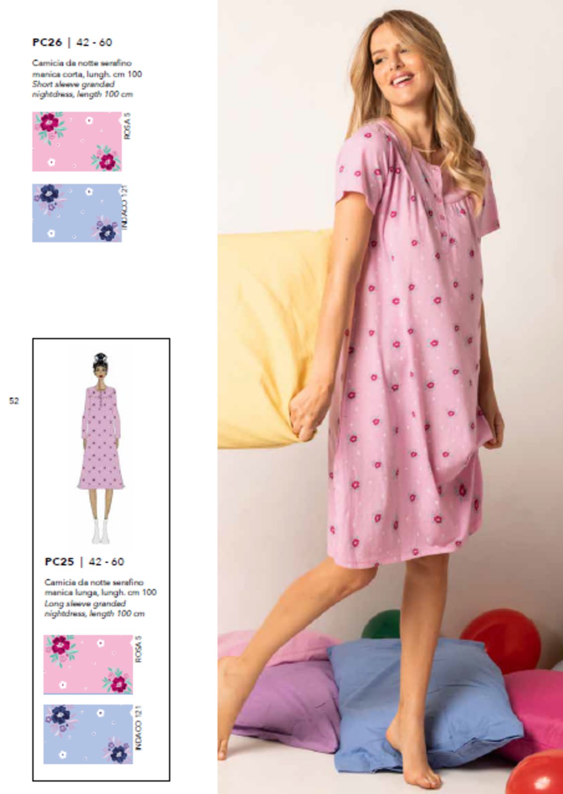 CAMICIA NOTTE SERAFINO DONNA M/M PC26 Tellini S.r.l. Ingrosso Abbigliamento