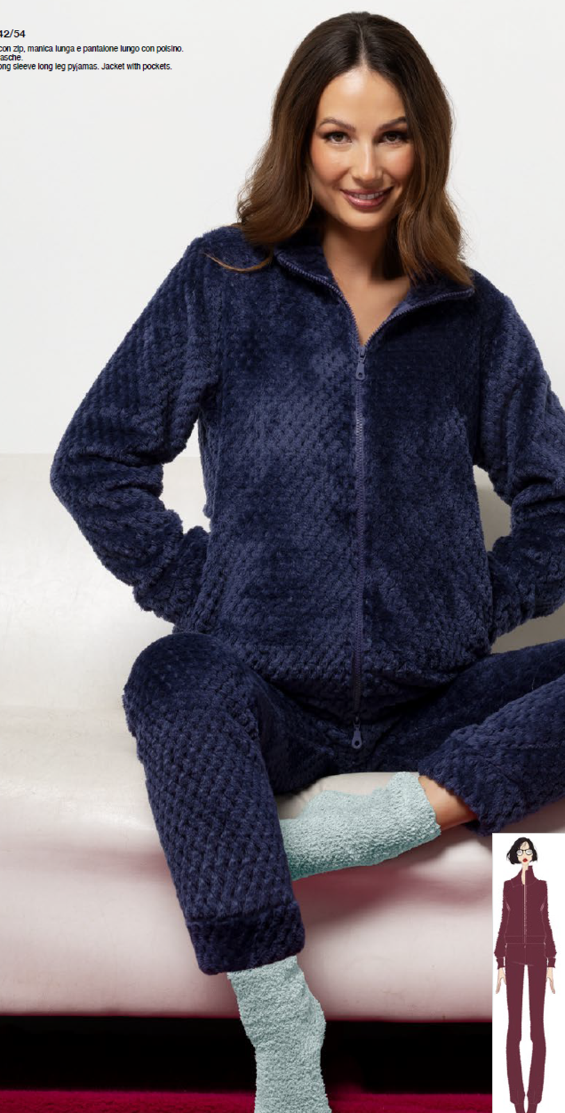 PIGIAMA DONNA M/L RS44 Tellini S.r.l. Ingrosso Abbigliamento