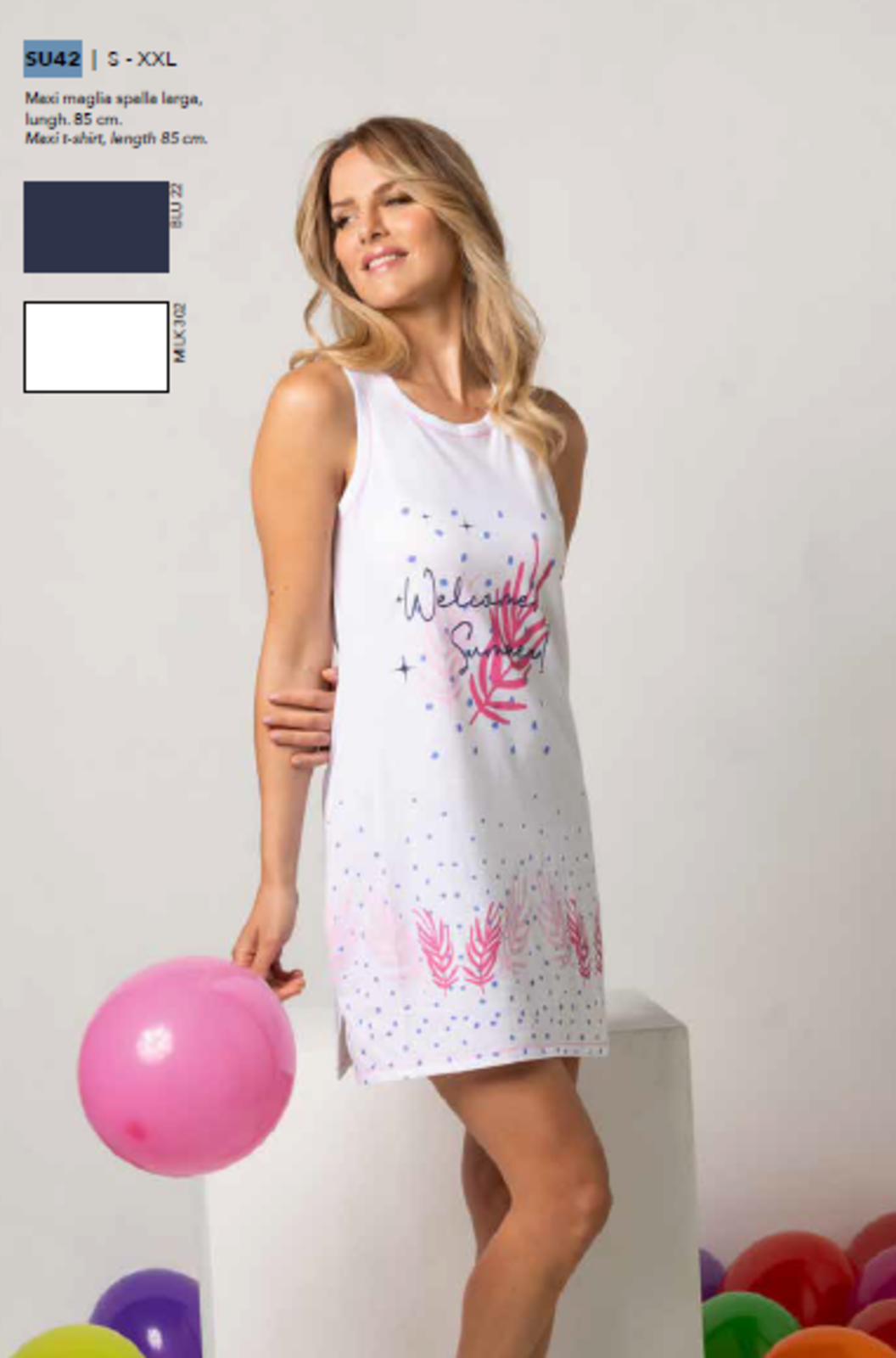 MAXI TSHIRT DONNA S/L SU42 Tellini S.R.L. Velkoobchodní oblečení