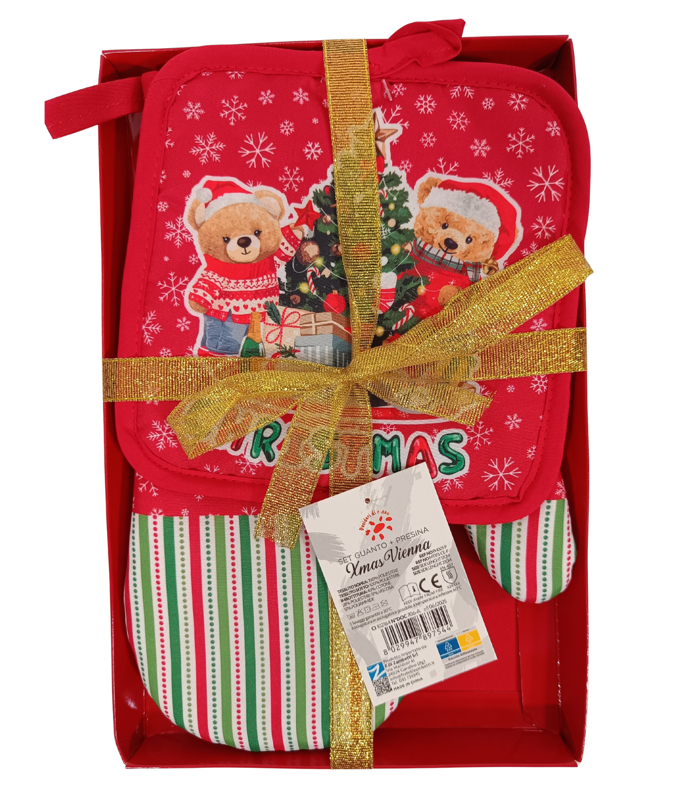 SET PRESINA+GUANTO XMAS VIENNA Tellini S.R.L. Großhandelskleidung