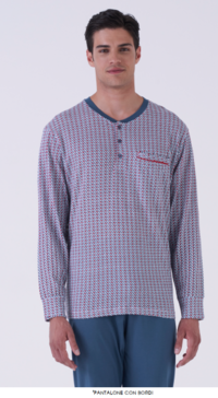 PIGIAMA SERAFINO UOMO M/L KE0243 Tellini S.r.l. Ingrosso Abbigliamento