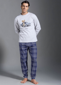 PIGIAMA UOMO M/L 115799M Tellini S.r.l. Ingrosso Abbigliamento