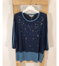 DAMEN PULLOVER MIT GESCHNITTENEM MUSTER M/L 13465C Tellini S.R.L. Großhandelskleidung