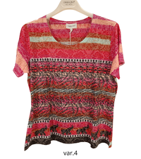 TSHIRT DONNA M/M 7033ROSE 23279 Tellini S.r.l. Ingrosso Abbigliamento