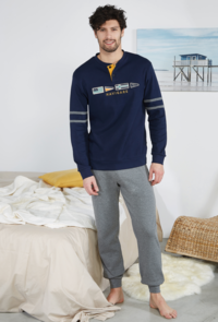 PIGIAMA SERAFINO UOMO M/L B2141348 Tellini S.r.l. Ingrosso Abbigliamento