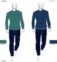 PIGIAMA SERAFINO UOMO M/L 141803 Tellini S.r.l. Ingrosso Abbigliamento