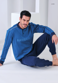 PIGIAMA SERAFINO UOMO M/L 141903 Tellini S.R.L. Großhandelskleidung