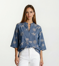 CAMICIA DONNA 3/4M 150039 Tellini S.r.l. Ingrosso Abbigliamento