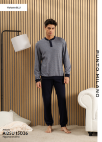 PIGIAMA SERAFINO UOMO M/L 25U15026 Tellini S.r.l. Ingrosso Abbigliamento