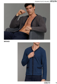 PIGIAMA APERTO UOMO M/L EP2278 Tellini S.r.l. Ingrosso Abbigliamento
