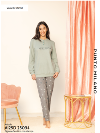PIGIAMA SERAFINO DONNA M/L 25D25034 Tellini S.r.l. Ingrosso Abbigliamento