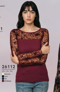 MAGLIA DONNA M/L 26112 Tellini S.r.l. Ingrosso Abbigliamento