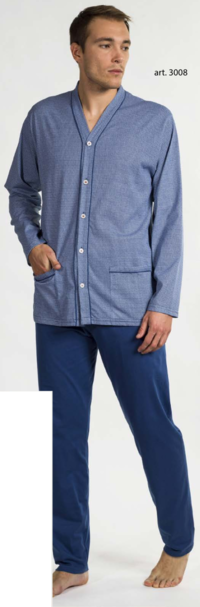 PIGIAMA APERTO UOMO M/L 3008 Tellini S.r.l. Ingrosso Abbigliamento