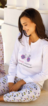 SERAFINO PYJAMAS DAMEN M/L 3191 Tellini S.R.L. Großhandelskleidung