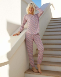 PIGIAMA APERTO DONNA M/L 3234 Tellini S.r.l. Ingrosso Abbigliamento