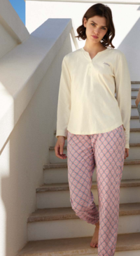 PIGIAMA SERAFINO DONNA M/L 3235 Tellini S.r.l. Ingrosso Abbigliamento