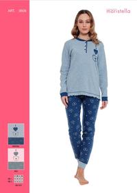 DAMEN SERAPH PYJAMA M/L 3609 Tellini S.R.L. Großhandelskleidung