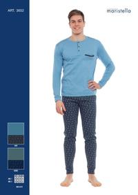 PIGIAMA UOMO M/L 3652 Tellini S.r.l. Ingrosso Abbigliamento