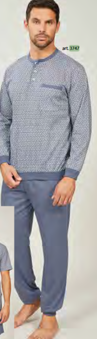 PIGIAMA SERAFINO CONFORMATO UOMO M/L 3747 Tellini S.r.l. Ingrosso Abbigliamento