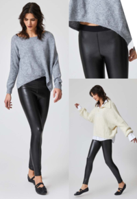 LEGGINGS DONNA 4877 ECOPELLE Tellini S.r.l. Ingrosso Abbigliamento