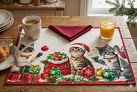 Weihnachtsset Amerikanische + Chatul-Serviette Tellini S.R.L. Großhandelskleidung