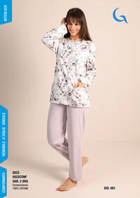 PIGIAMA APERTO DONNA M/L 5022 Tellini S.r.l. Ingrosso Abbigliamento