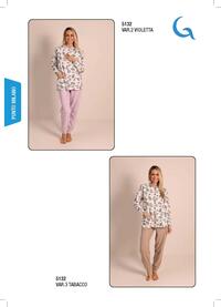 PIGIAMA APERTO DONNA M/L 5132 Tellini S.r.l. Ingrosso Abbigliamento
