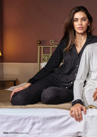 PIGIAMA APERTO DONNA M/L 5256 Tellini S.r.l. Ingrosso Abbigliamento