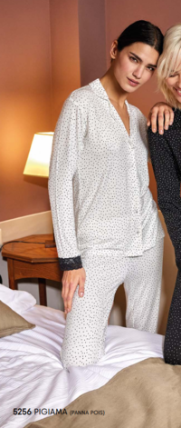 PIGIAMA APERTO DONNA M/L 5256 Tellini S.r.l. Ingrosso Abbigliamento