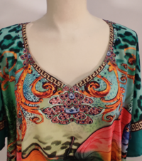 CAMICIA KURTA DONNA 3/4M 52597 Tellini S.r.l. Ingrosso Abbigliamento