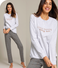 PIGIAMA SERAFINO DONNA M/L 5308 Tellini S.R.L. Großhandelskleidung