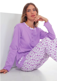 PIGIAMA SERAFINO DONNA M/L 5361 Tellini S.r.l. Ingrosso Abbigliamento