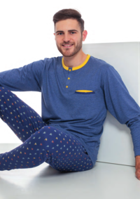 HERREN-SERAFINO-PYJAMAS M/L 5401 Tellini S.R.L. Großhandelskleidung