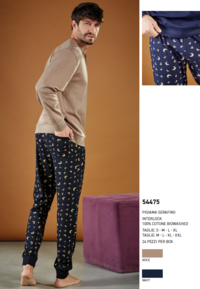 PIGIAMA SERAFINO UOMO M/L 54475 Tellini S.r.l. Ingrosso Abbigliamento