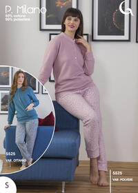 PIGIAMA DONNA M/L 5525 Tellini S.r.l. Ingrosso Abbigliamento