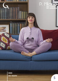 DAMEN-PYJAMA M/L 5555 Tellini S.R.L. Großhandelskleidung