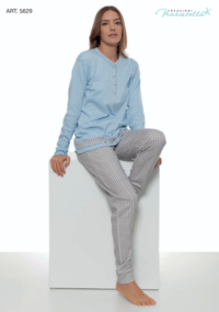 PIGIAMA SERAFINO DONNA M/L 5629 Tellini S.r.l. Ingrosso Abbigliamento