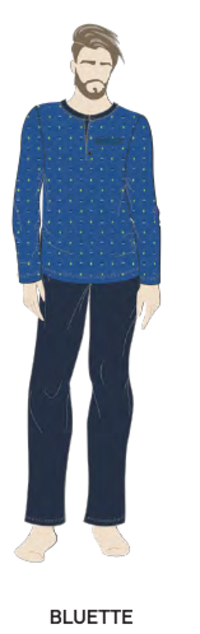 PÁNSKÉ PYŽAMO M/L NPA562 Tellini S.R.L. Velkoobchodní oblečení