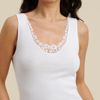 CAMICIOLA DONNA S/L 610492 PIZZO Tellini S.r.l. Ingrosso Abbigliamento