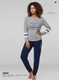 PIGIAMA SERAFINO DONNA M/L LP6124 Tellini S.r.l. Ingrosso Abbigliamento