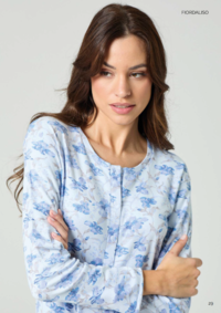 PIGIAMA APERTO DONNA M/L GP6140A Tellini S.r.l. Ingrosso Abbigliamento
