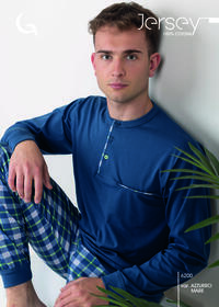 PIGIAMA UOMO M/L 6200 Tellini S.r.l. Ingrosso Abbigliamento