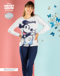 PIGIAMA DONNA M/L DYD6323 Tellini S.r.l. Ingrosso Abbigliamento