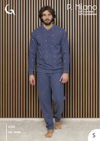 PIGIAMA UOMO M/L 6325 Tellini S.r.l. Ingrosso Abbigliamento