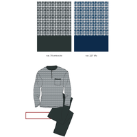 PIGIAMA APERTO CONFORMATO UOMO M/L 6423 Tellini S.r.l. Ingrosso Abbigliamento