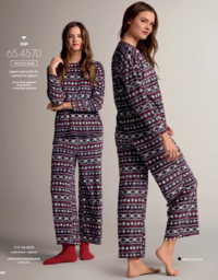 PIGIAMA NATALE DONNA M/L 644570 Tellini S.r.l. Ingrosso Abbigliamento