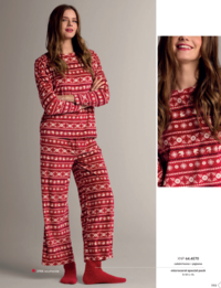 PIGIAMA NATALE DONNA M/L 644570 Tellini S.r.l. Ingrosso Abbigliamento