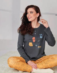PIGIAMA SERAFINO DONNA M/L 651457 Tellini S.r.l. Ingrosso Abbigliamento
