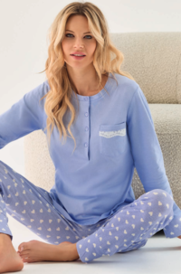 PIGIAMA SERAFINO DONNA M/L EMT652416 Tellini S.r.l. Ingrosso Abbigliamento