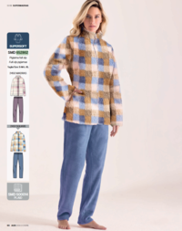 PIGIAMA APERTO DONNA M/L 652862 Tellini S.r.l. Ingrosso Abbigliamento